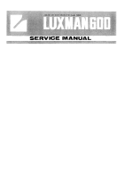 Luxman 600-Service-Manual